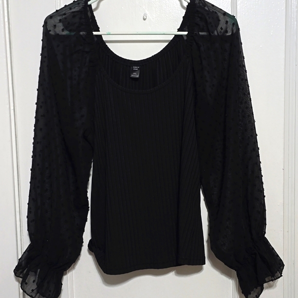 Shein curve. Black 100% Polyester, Size 0XL. - Picture 1 of 4